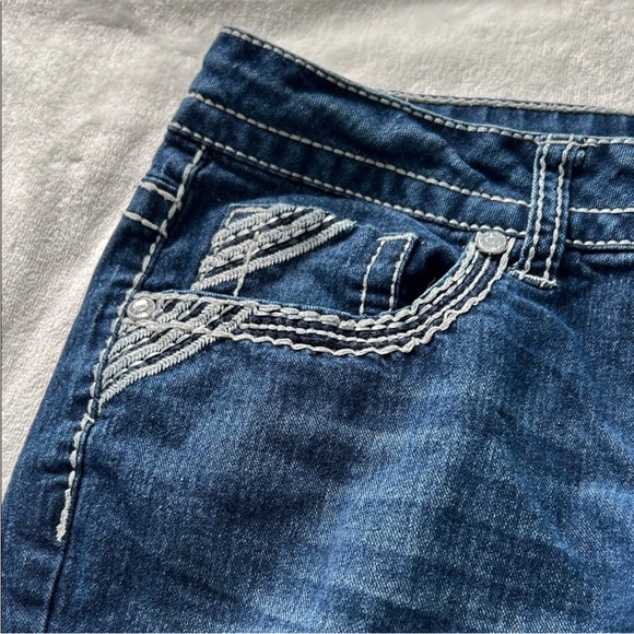 Faded Glory Dark Blue Boot Cut Jeans - Picture 4 of 7